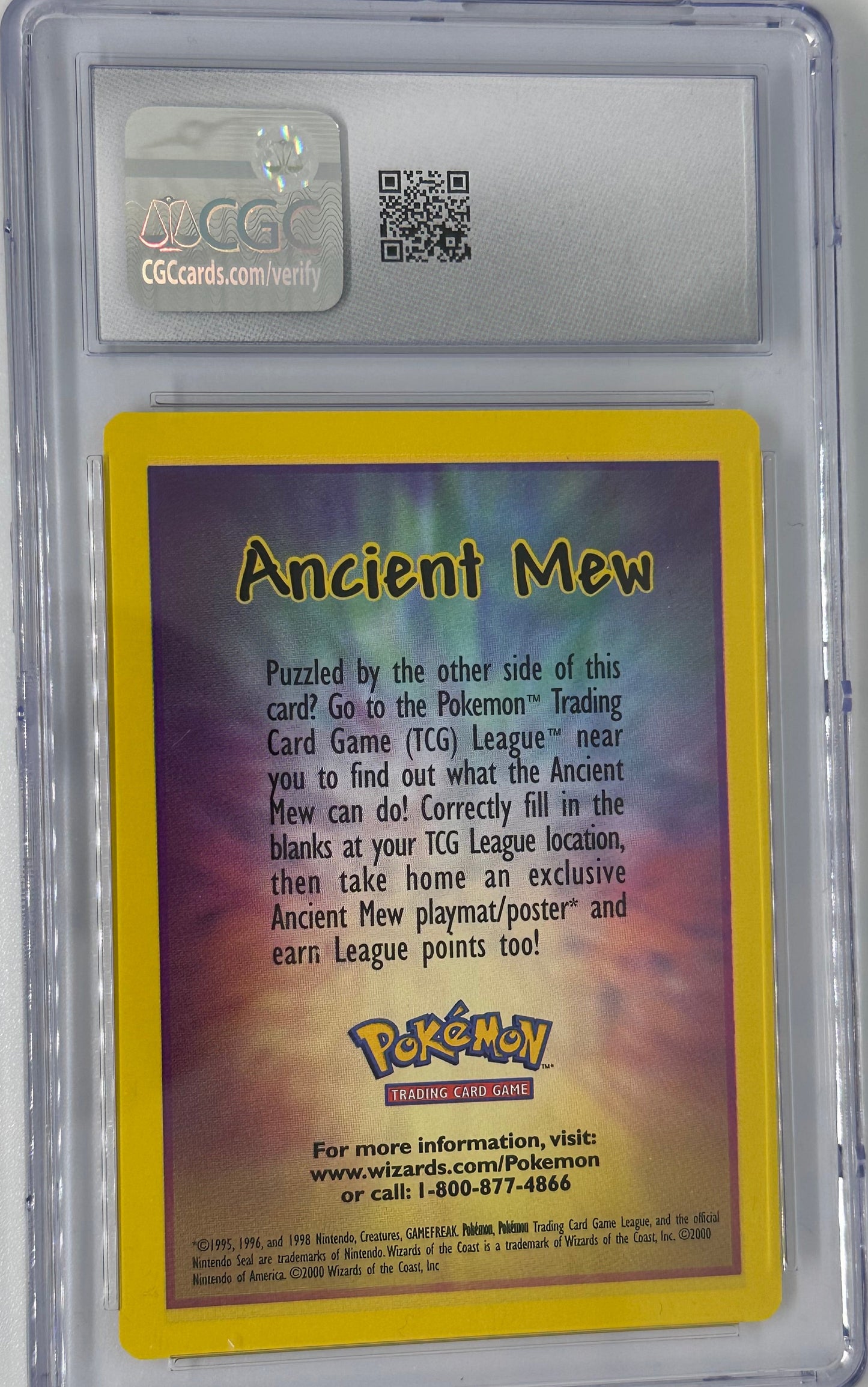 Ancient Mew 2000 Insert card CGC 8.5