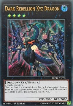 Finsterer Rebellions-Xyz-Drache ultra rare (LEDD)