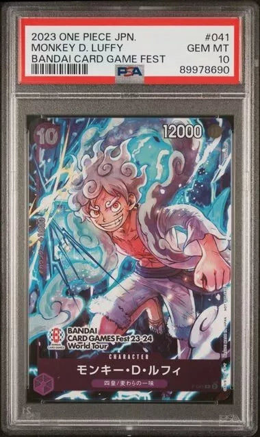 2023 One Piece Monkey D. Luffy Bandai card game fest JP PSA 10