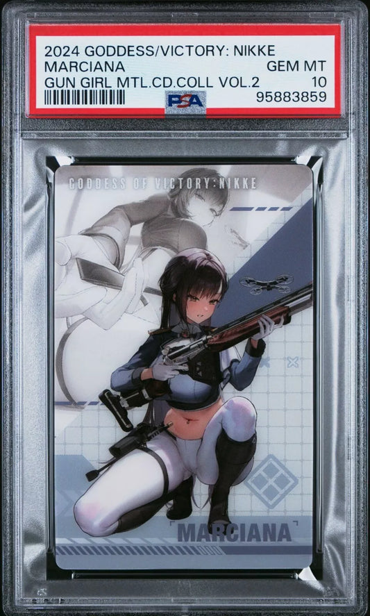 PSA 10 Marciana Goddess of Victory Nikke Gun Girl Metal Card Collection