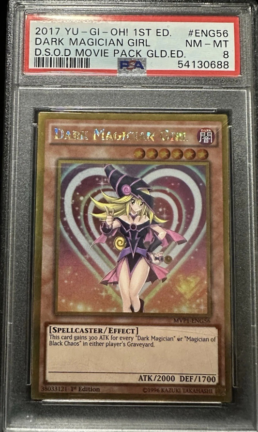 YUGIOH Dark Magician Girl MVP1-ENG56 - PSA 8