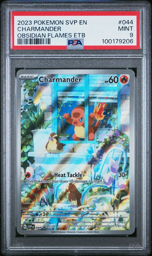 2023 Pokemon SVP EN-SV Black Star Promo #044 Charmander PSA 9